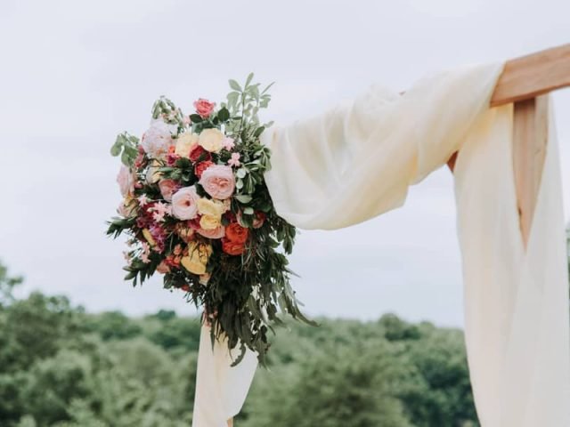 Flowers as integral part of wedding decoration